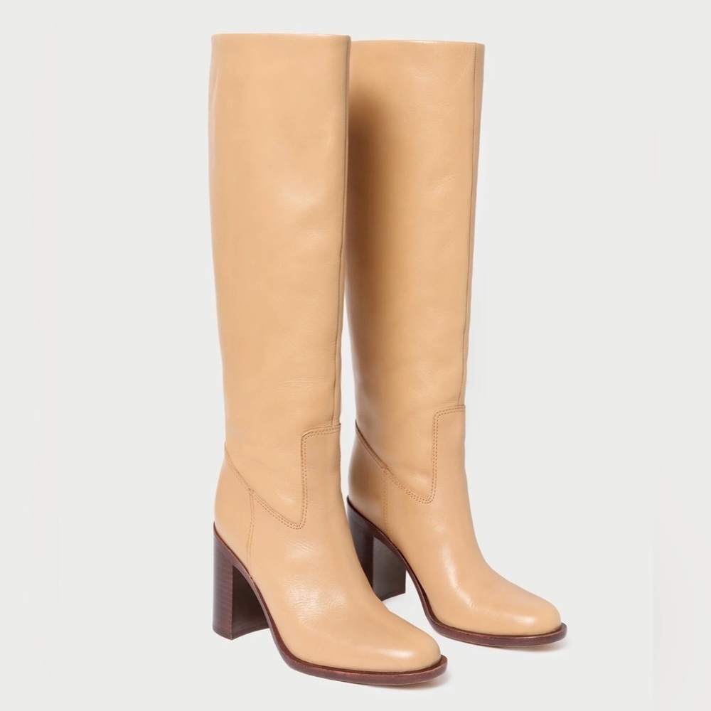 NWT Loeffler Randall Heidi Khaki Leather Tall Boot Size 9